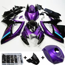 Injection ABS Purple Black Fairing Kit Fit for Suzuki 2006-2007 GSXR 600/750