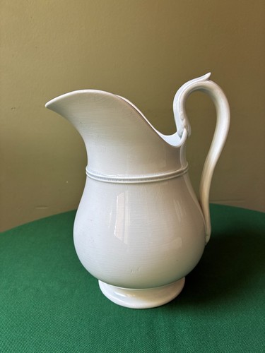 Broc blanc pichet tête - broc,