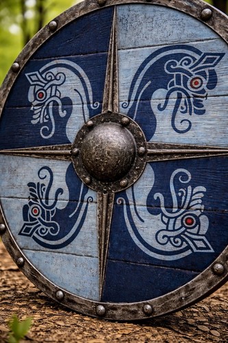 Bouclier armure rond - bouclier, d'armure