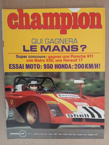 Champion 5 1972 - n°77, 15/5/1972