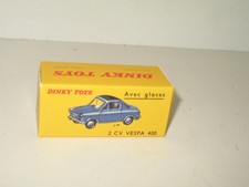 boite 24L dinky toys pour la VESPA 400, en carton dur identique non marqué copi