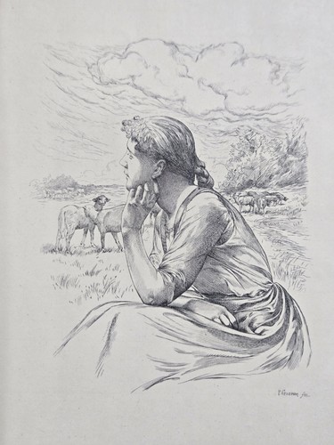 Gravure burin originale - burin,