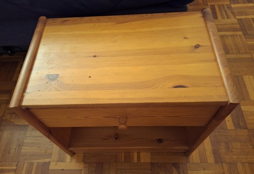 Table chevet pin bois - chevet, en