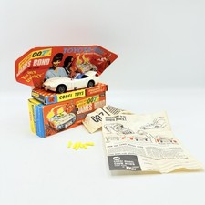 Corgi Toys 336 Toyota 2000GT 007 James Bond & Original Box, Instructions Figures