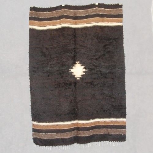 Kilim vintage marron - ,