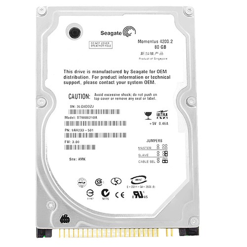 Disque dur seagate 80gb - dur,