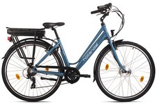 Vélo Electrique Dame 28'' Hollandia Optima Basic Bleu 250W Li-Ion 36V 7Vit 188E