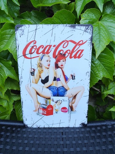 Plaque métal coca cola - métal,