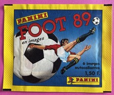 Original Panini Foot 89 Championnat France Football 1989 Pouch Packet Packet