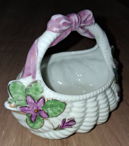 Panier porcelaine décor - , de