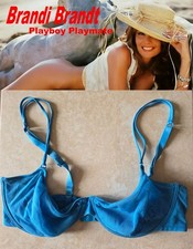 BRANDI BRANDT:   Owned, Worn, Signed personal clothing - Blue Bra