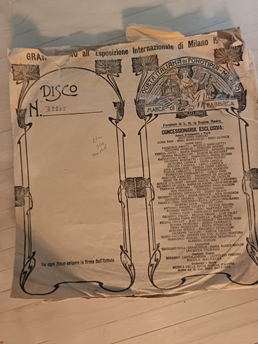 Disque tours societa - disque, 78