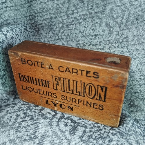 Boite bois jeux cartes - ,