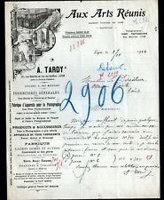 LYON (69) PAINTINGS PAINTINGS PAINTINGS DRAWINGS / REUNITED ARTS "A. TARDY" Letter in 1924