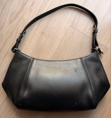 Delvaux black leather shoulder - delvaux,