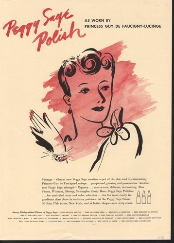 1936 peggy sage polish - peggy, deco