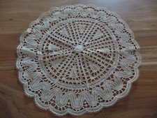 Linge ancien 1 Napperon rond