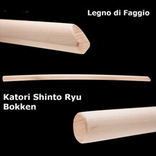 Katori Shinto Ryu Bokken 103 CM En Hêtre pour Aikido Kenjutsu Iaido Kendo Iaito