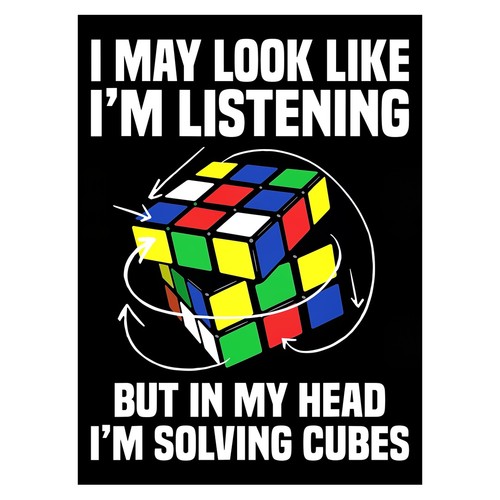 Affiche humoristique rubik - affiche, rubik's