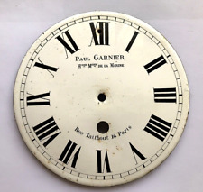 Cadran PAUL GARNIER HORLOGER DE Marine horloge regulateur clock uhr  gare 16 CM