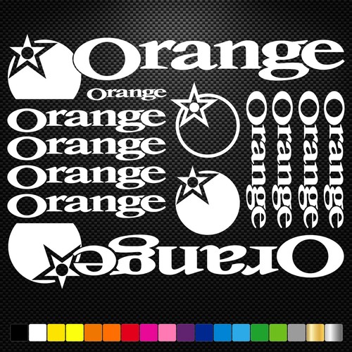 Convient orange stickers - à,
