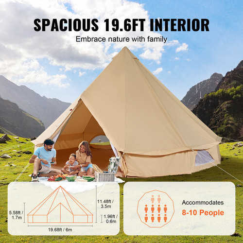 Tente cloche toile saisons 6 - toile,
