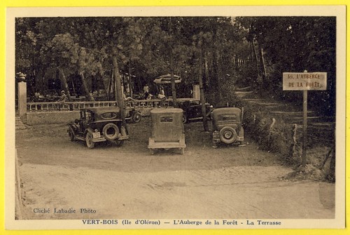Old postcard ile - postcard,
