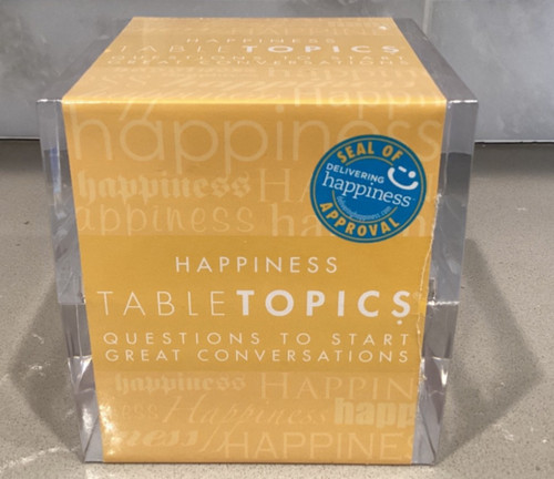 Table topics happiness game - topics,