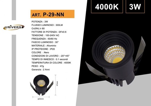 Mini spot led universe nn - led,