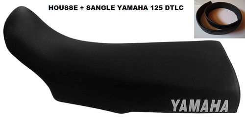 Housse selle noire avec - de,