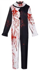 Costume Clown Homme Ou Femme Halloween Avec Faux Sang Costume Adulte