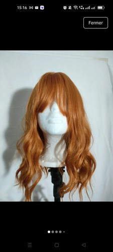 Perruque rousse pouces - perruque,