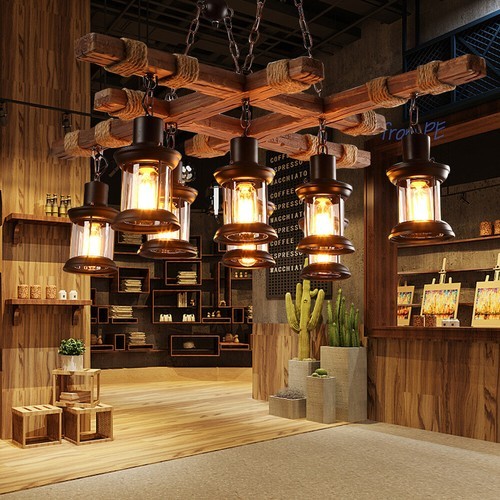 Light rustic country - 8-light,