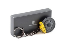 Original Porsche Disque De Frein Porte-Clés Keychain Jaune WAP DEALER