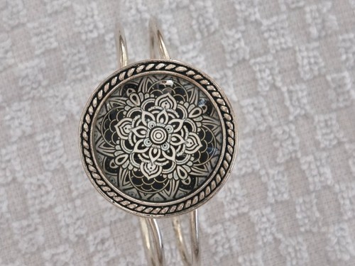 Bracelet jonc rigide métal - bracelet, en