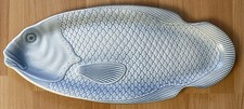 🐟 Plat à poisson en céramique Salins-les-Bains – vintage, décor poisson