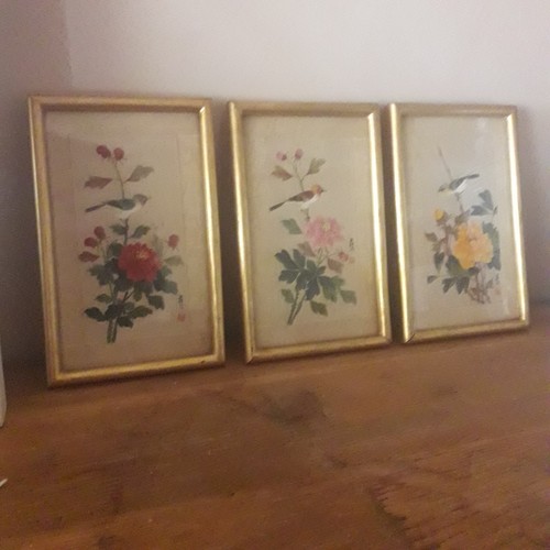 Anciennes peintures sur - , soie