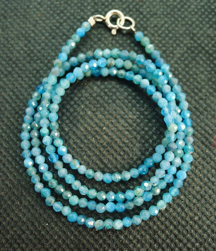 46cm collier perles facette - perles,