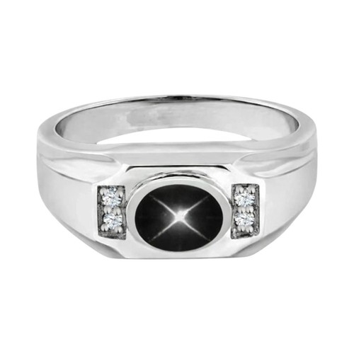 Bague ovale pour homme - , ct