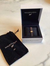 MAUBOUSSIN - Toi non plus - Bracelet acier et baguette en or blanc Neuf
