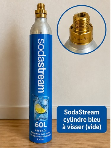 Cylindre co2 sodastream bleu - cylindre,
