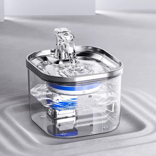 Fontaine eau chat acier - chat,