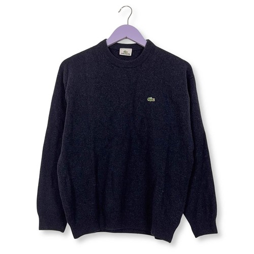 Pull lacoste bleu foncé col - bleu,