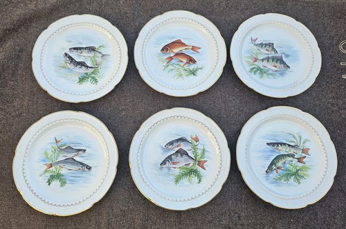 Porcelaine lot assiettes - porcelaine, 6