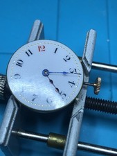 1912 Longines Watch Movement ( 9.35)  And Dial /hds  For Parts or Restor/ Runner