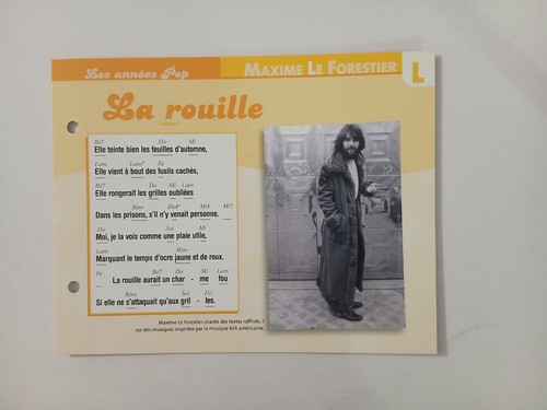 Carte fiche maxime - carte,