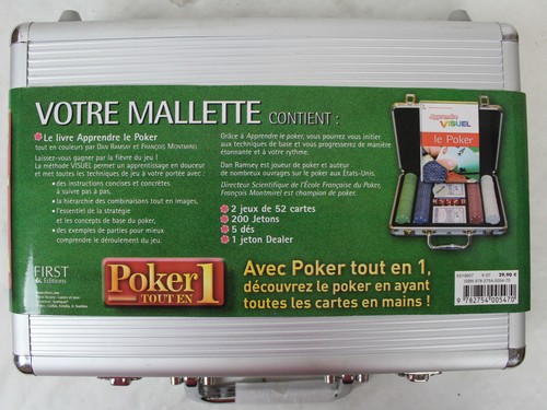 Mallette poker tout - de, 1"