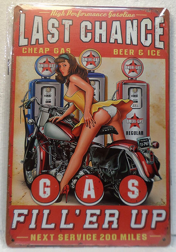 Plaque metal vintage 20x30 - metal,