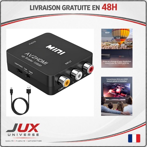 Convertisseur rca vers hdmi - av,