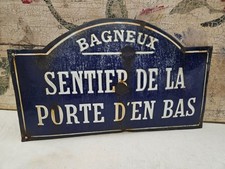 Ancienne plaque émaillée de rue - Plaque de Bagneux